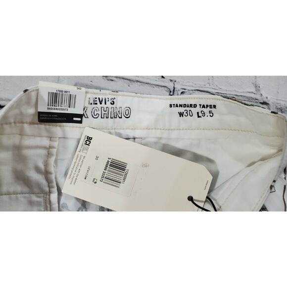 Levis XX CHINO 9.5" Standard Taper Shorts Flowers House Plants MENS SIZE 30 - Picture 4 of 6